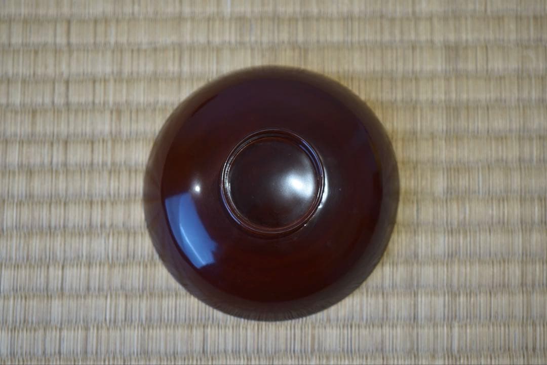 松に鶴・山水図蒔絵 溜塗 吸物椀 2客/ 高級 木製漆器 祝儀 茶懐石