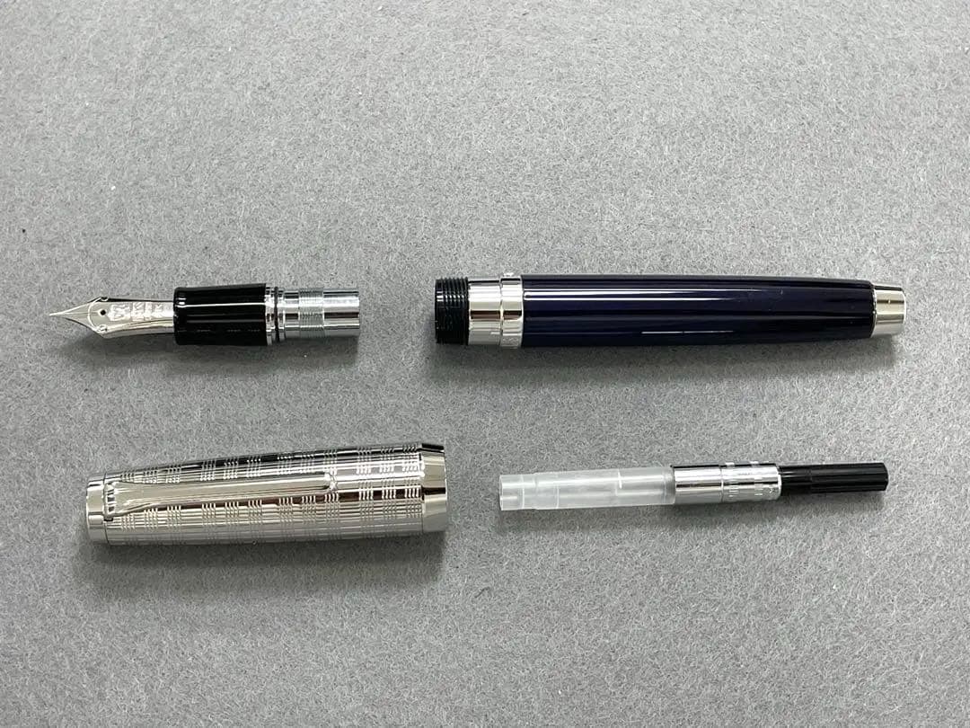 【未使用】DAKS ダックス アプレイド万年筆 ブルー