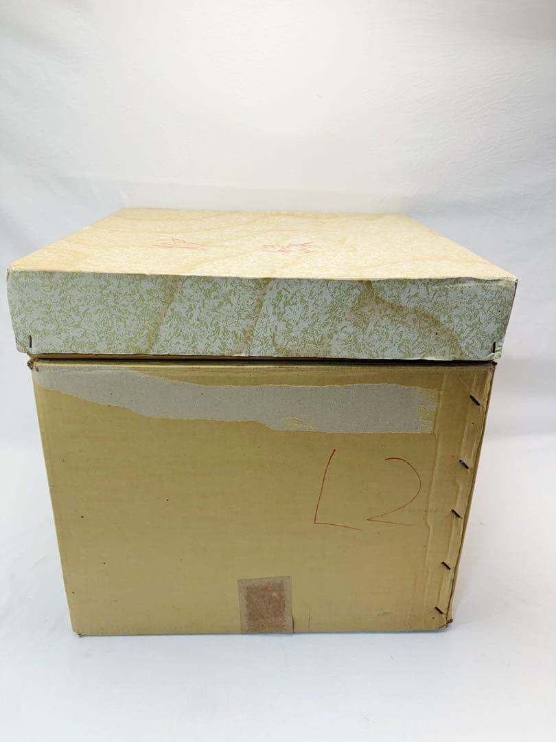 茶道具 銅製 炉壇 利休炉壇 柿合黒塗 炉縁 五徳 炉蓋 4点セット 元箱