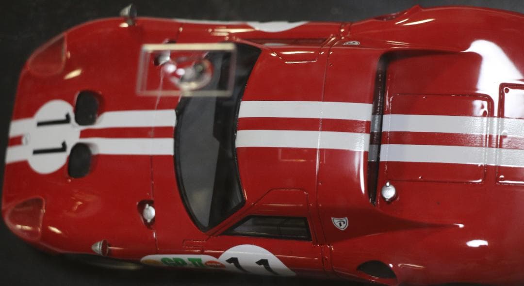 希少インターアライド製1/24プリンスＲ３８０（赤）１９６６日本ＧＰ優勝者出場車