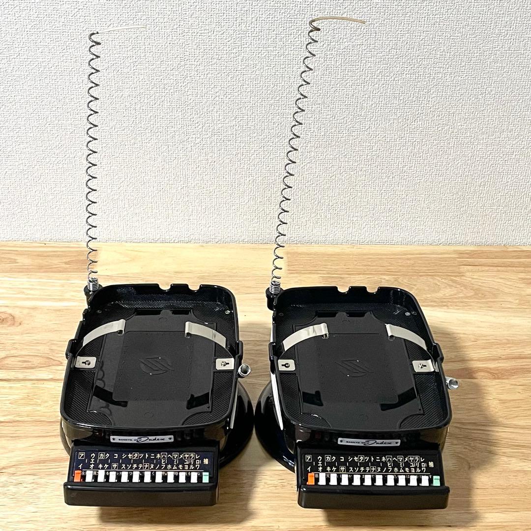 未使用？ 黒電話の電話台 2台セット 回転台 電話帳 昭和レトロ