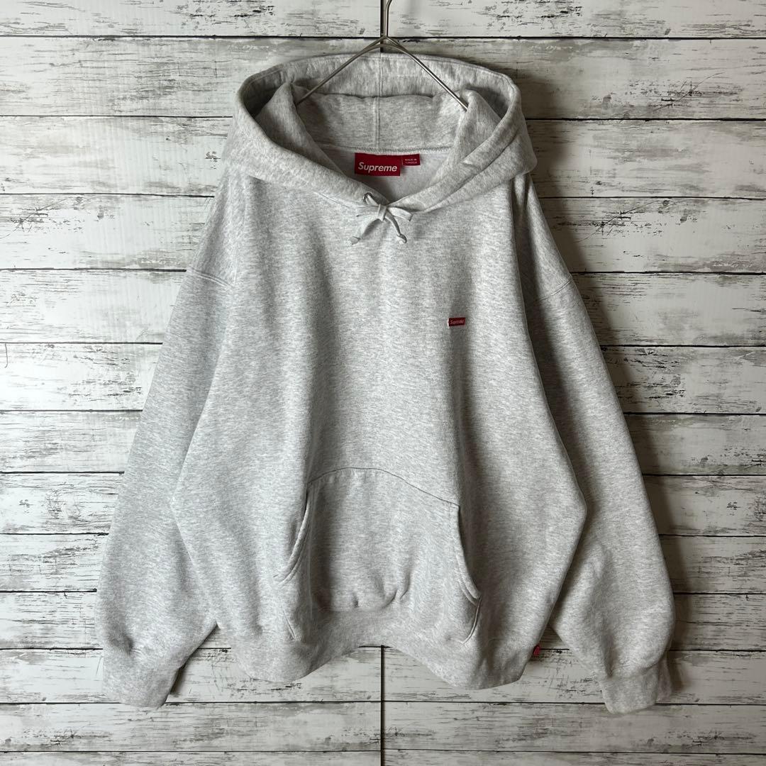 3809M【人気デザイン】シュプリーム☆スモールボックスロゴ パーカー 24FW