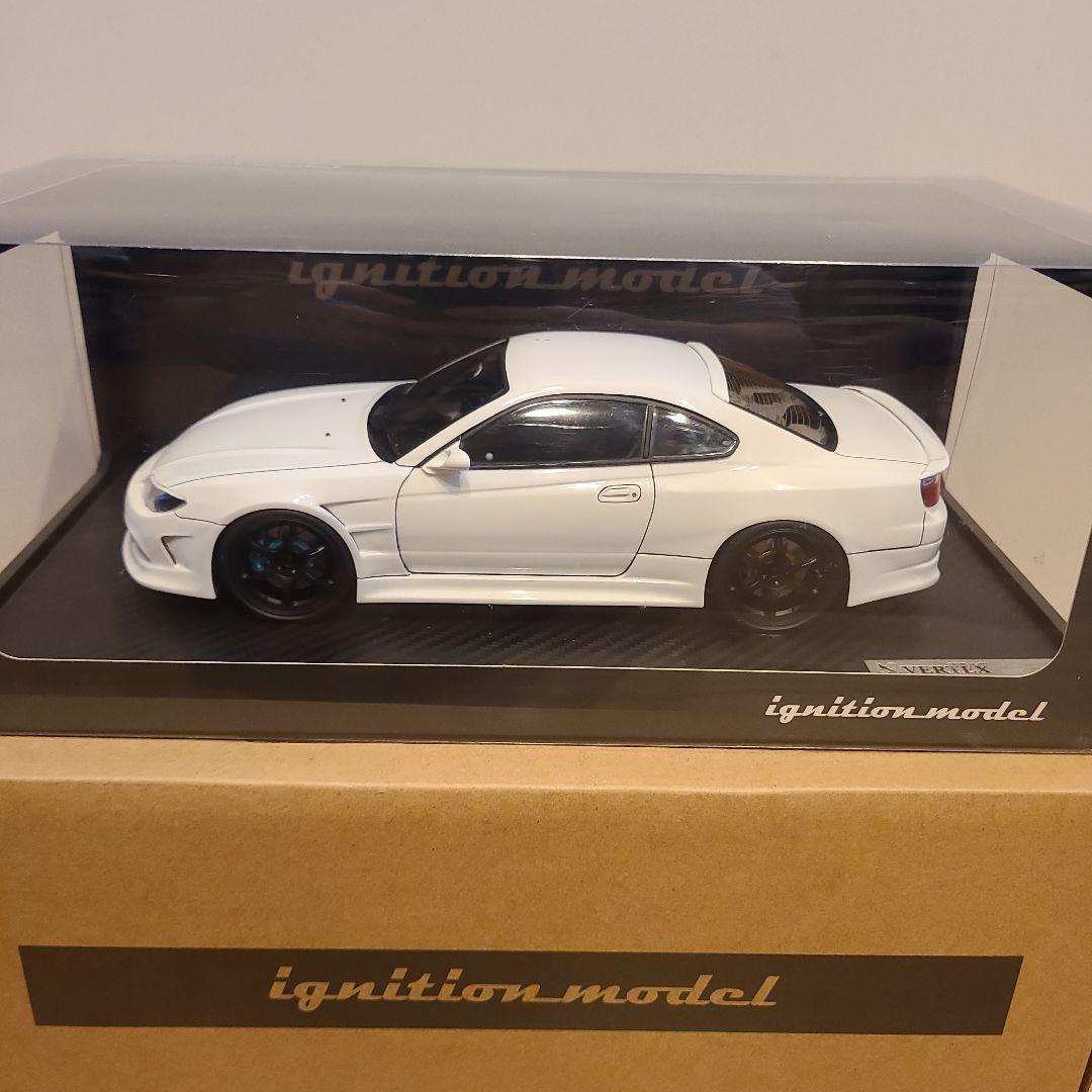 イグニッションモデル　 S15　シルビア　1/18　VERTEX　ホワイト　日産