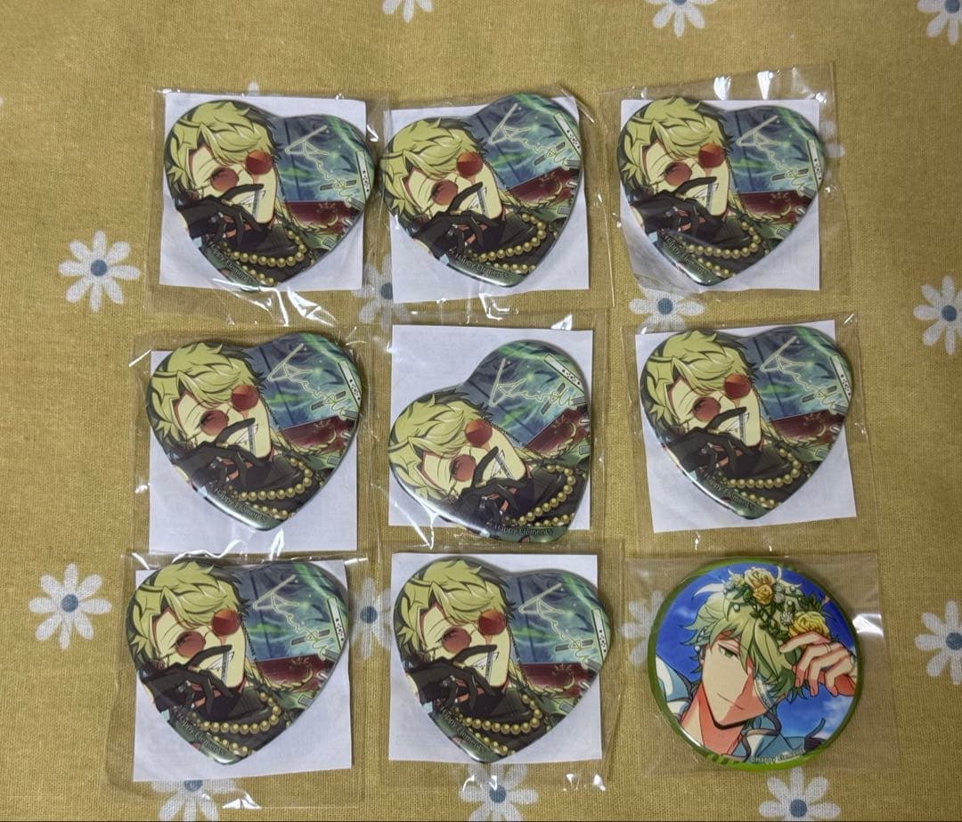 エリオス　ナンジャ　まねきねこ　缶バッジ　キース