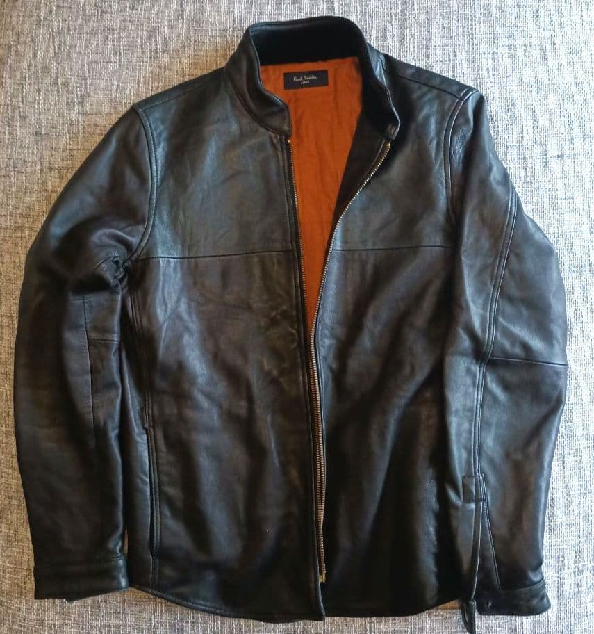 Paul Smith ブラック シングルライダースジャケット M