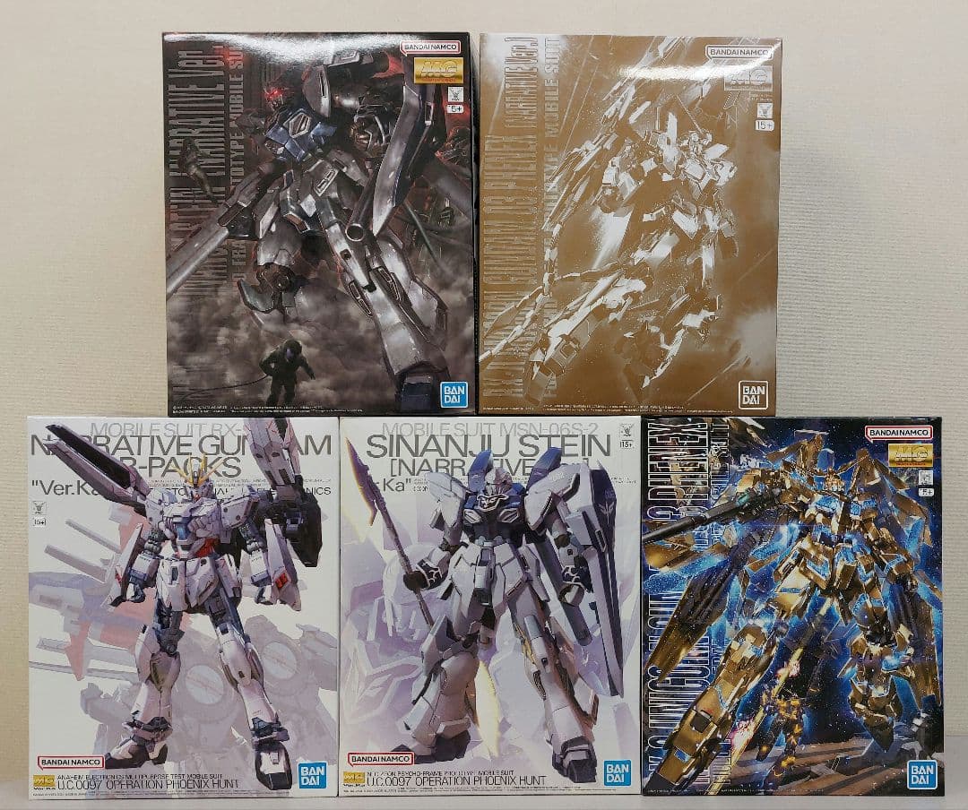 MG 1/100 ユニコーンガンダム３号機 フェネクス （ナラティブVer.）他