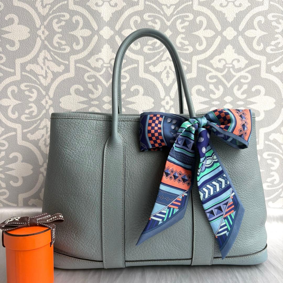 極美品☆HERMES エルメス ガーデンパーティーTPM ネゴンダ シエル