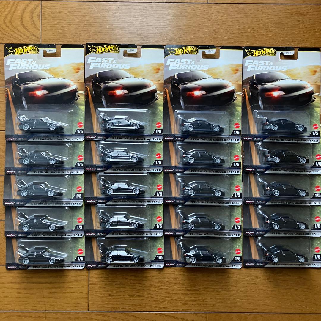 ホットウィール ワイルドスピード ホンダ シビック クーペ EX EJ1 20個