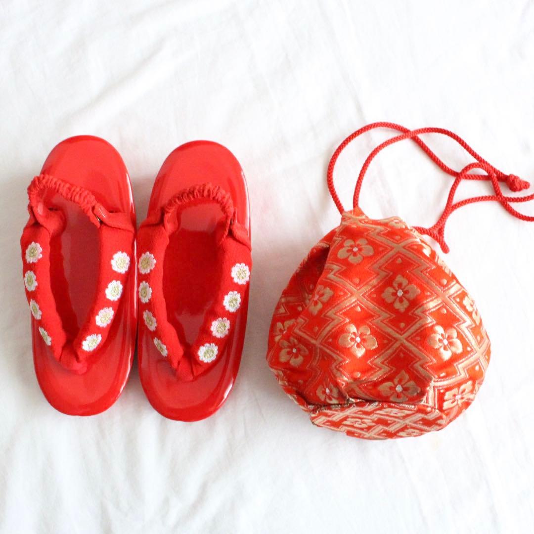 七五三 3歳 子供 女の子 正絹 着物 ベロア 被布 セット