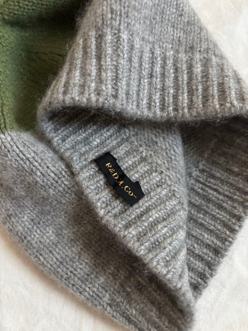 オールドマンズテーラー　R&D.M CO-バイカラー ニット帽