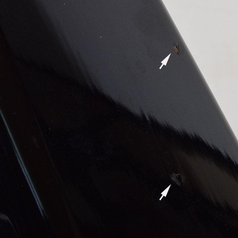 輪島塗　沈金師　角野岩次作　沈金　寿松文　花器　花入　共箱　V　R9403