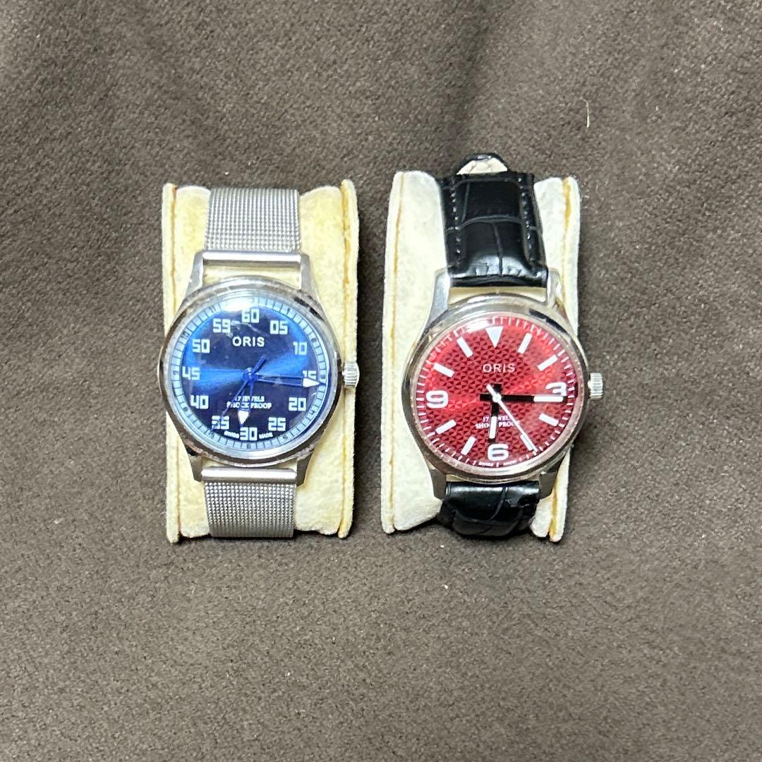 ORIS 手巻き時計 2本セット。