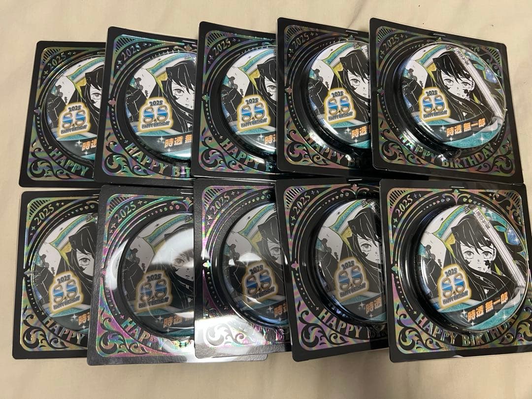 時透無一郎　バースデイ缶バッジ2025 10個