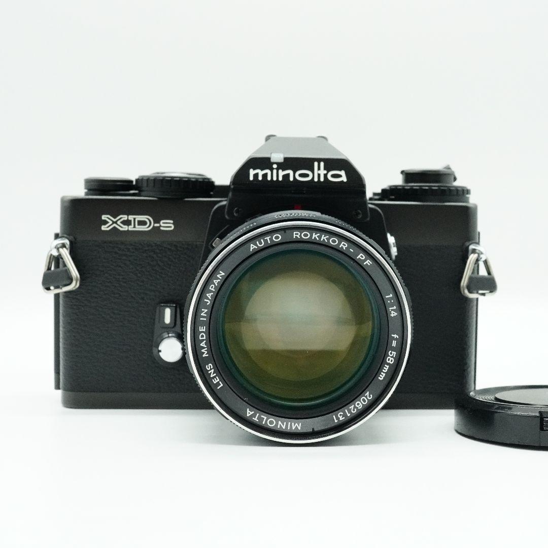 【美品】minolta XD-s AUTO ROKKOR-PF 58/1.4