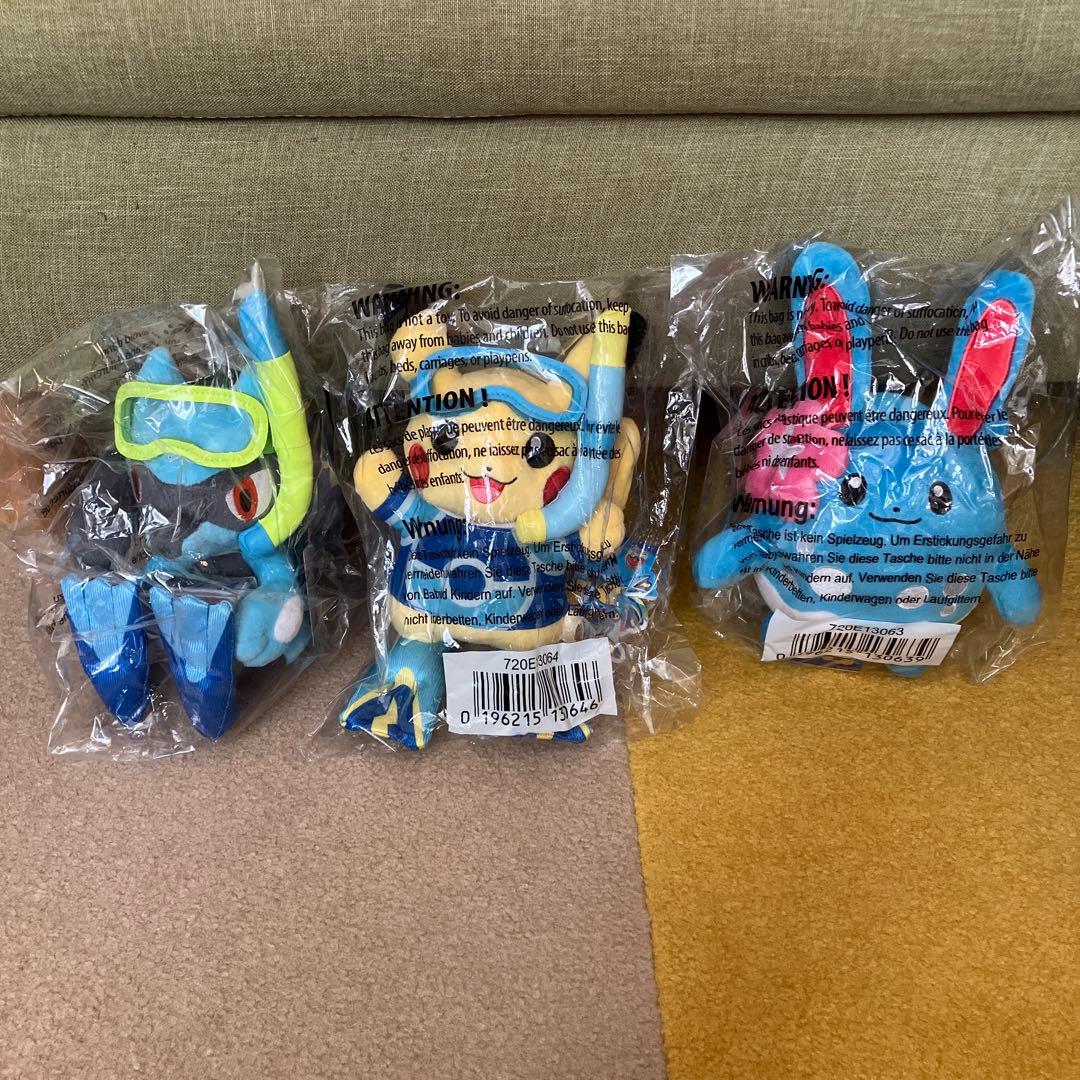 wcs2024 ホノルル　ぬいぐるみ　リオル　マリルリ　ピカチュウ