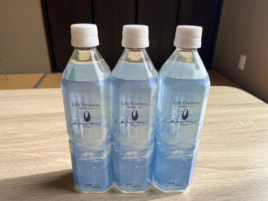 ライフエッセンス　ミネラルウォーター600ml×3本　エコウォーター
