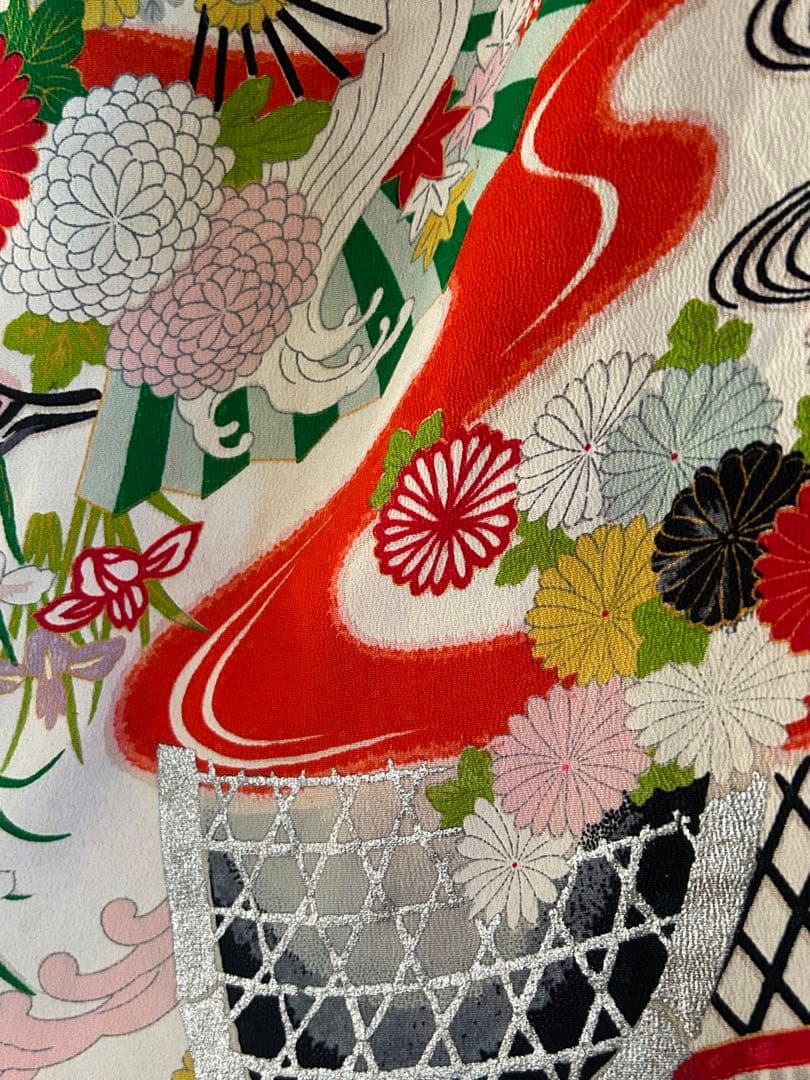 3歳　アンティーク正絹着物