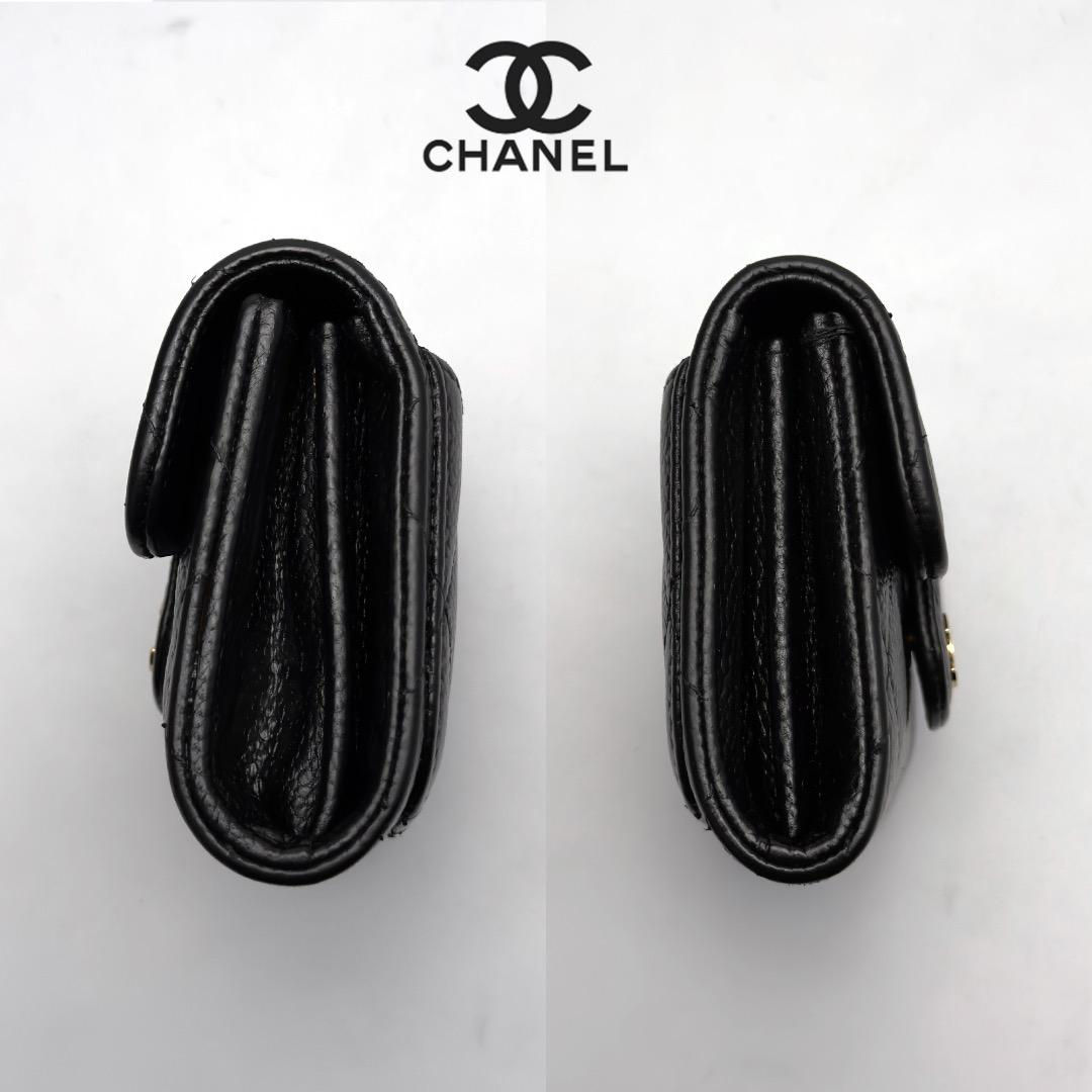 正規品　シャネル　マトラッセ　ゴールド金具　フラップパース　カードケース