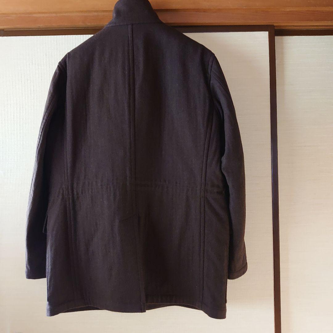 バーバリー　ダークブラウン キルティングインナー付きメンズミドルコート