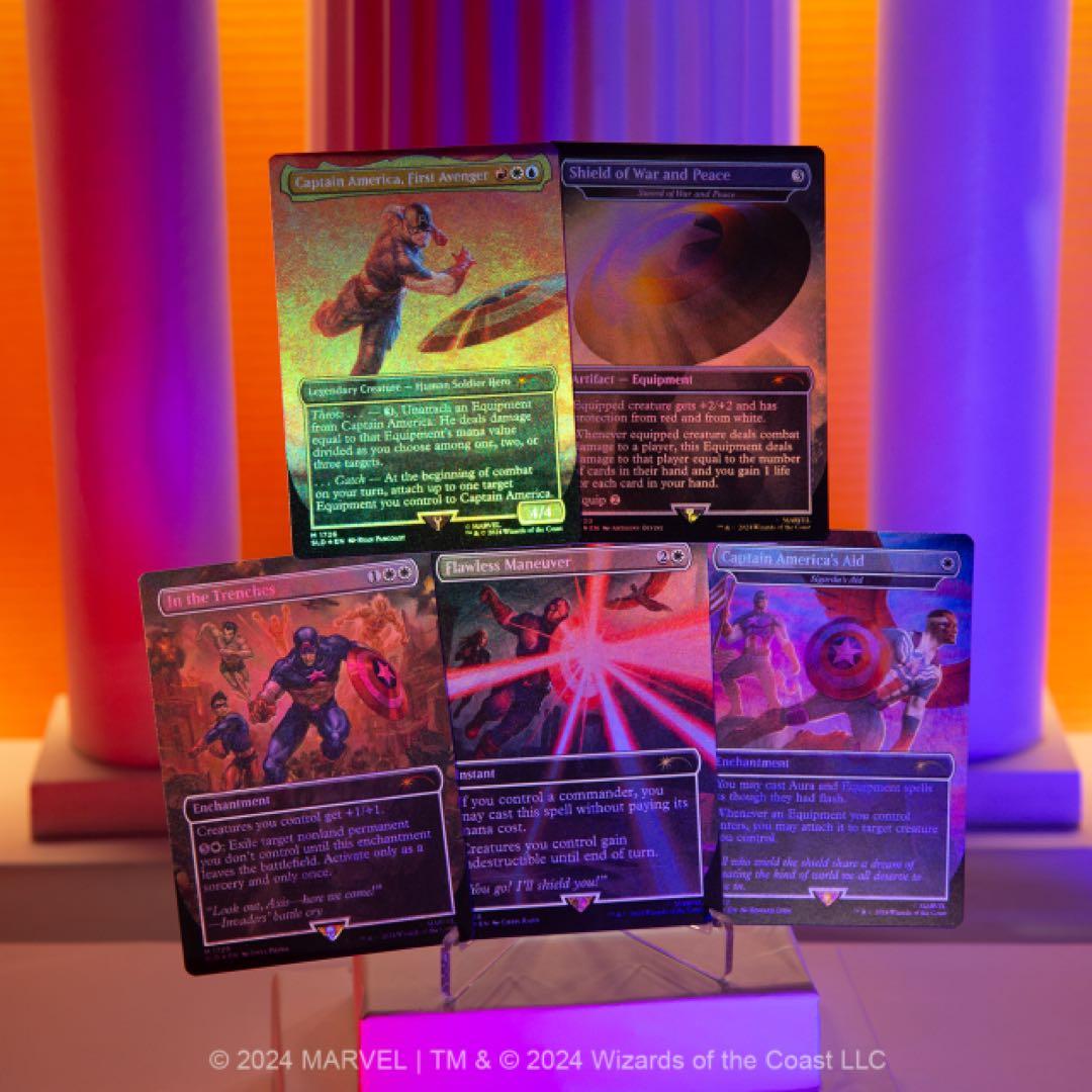 MTG マーベル Captain America Rainbow-Foil