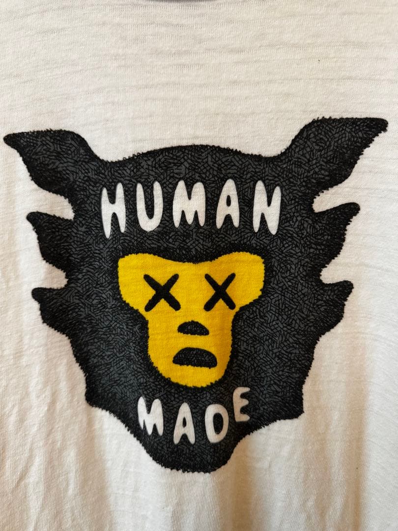 【正規品】HUMAN MADE KAWS TEE ホワイト M コラボ Tシャツ