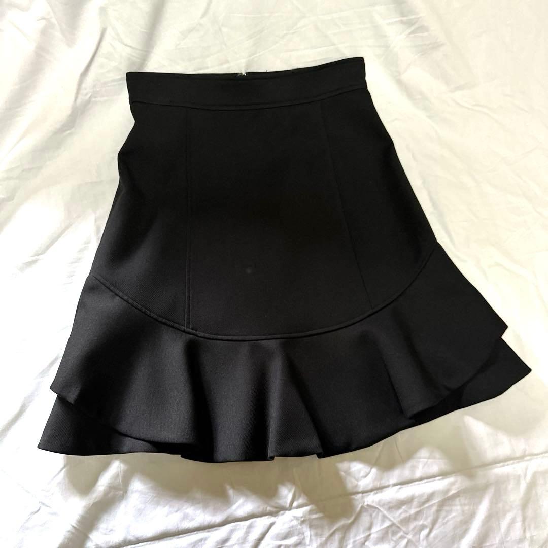 【新品未使用タグ付き】J ILL STUART フレアスカート 黒Lサイズ