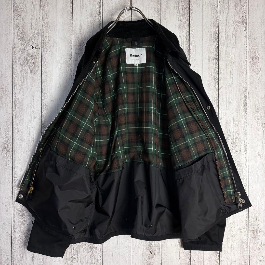 【美品】バブアー☆襟切替ジャケット 裏地チェック ユナイテッドアローズ別注
