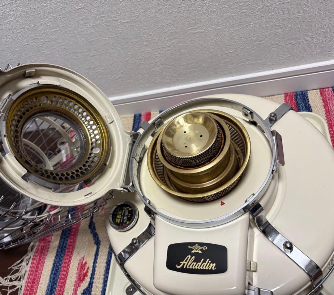 アラジンストーブ39型　ガラスチムニー　チムニーガード付　bf3902