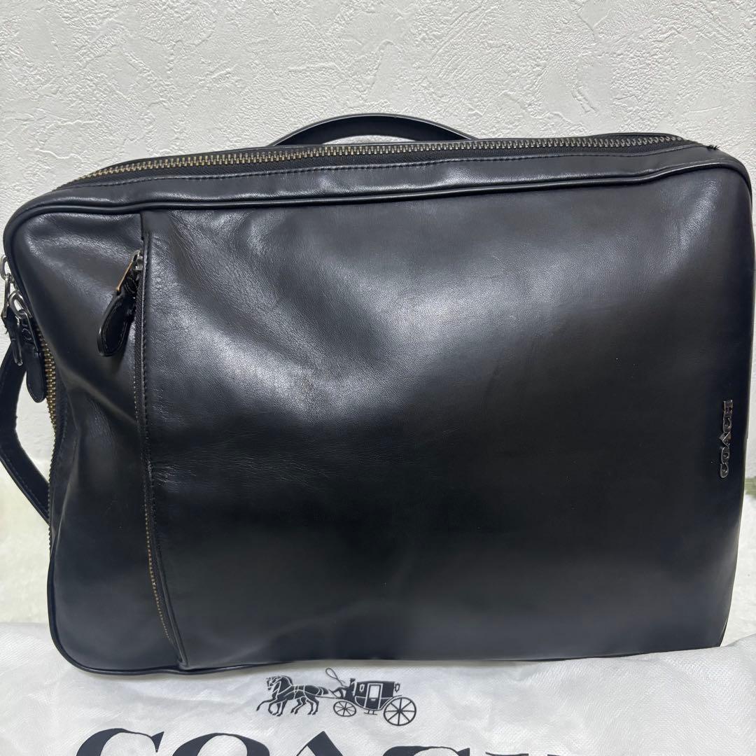 【希少】coach グラハム　ビジネスバッグ　3way リュック　オールレザー