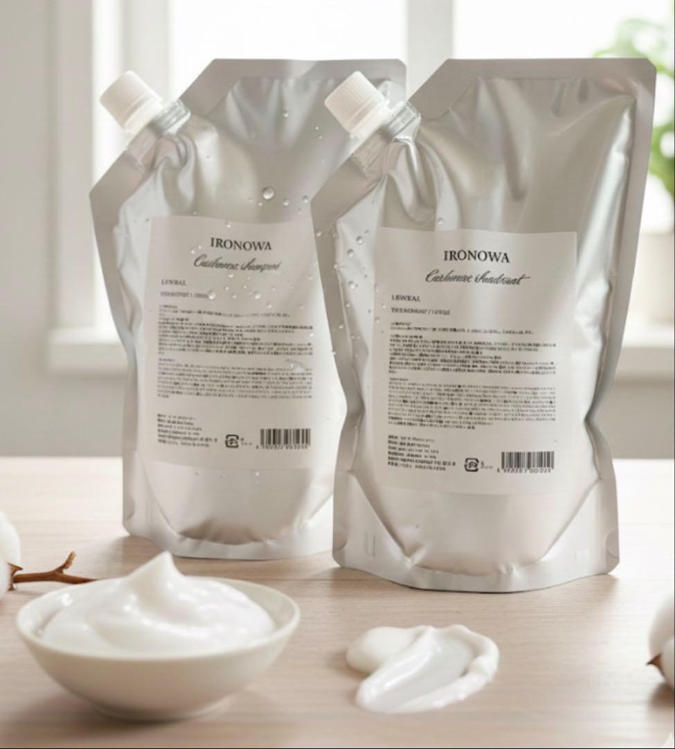 イロノワ カシミヤシャンプー1000 トリートメント1000 詰め替え用セット