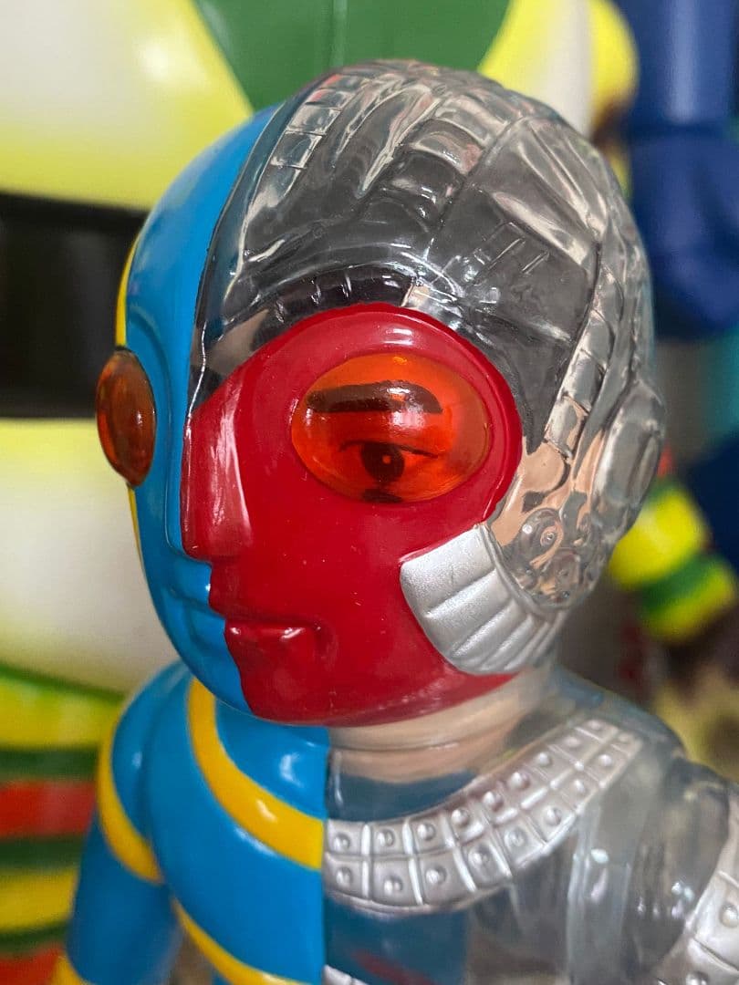 在庫最後 人造人間・キカイダー ソフビ人形 25cm 透明版