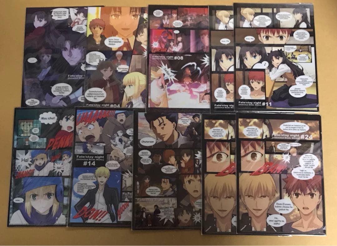 Fate UBW DINING ミニクリアファイル まとめ売り 10枚セット