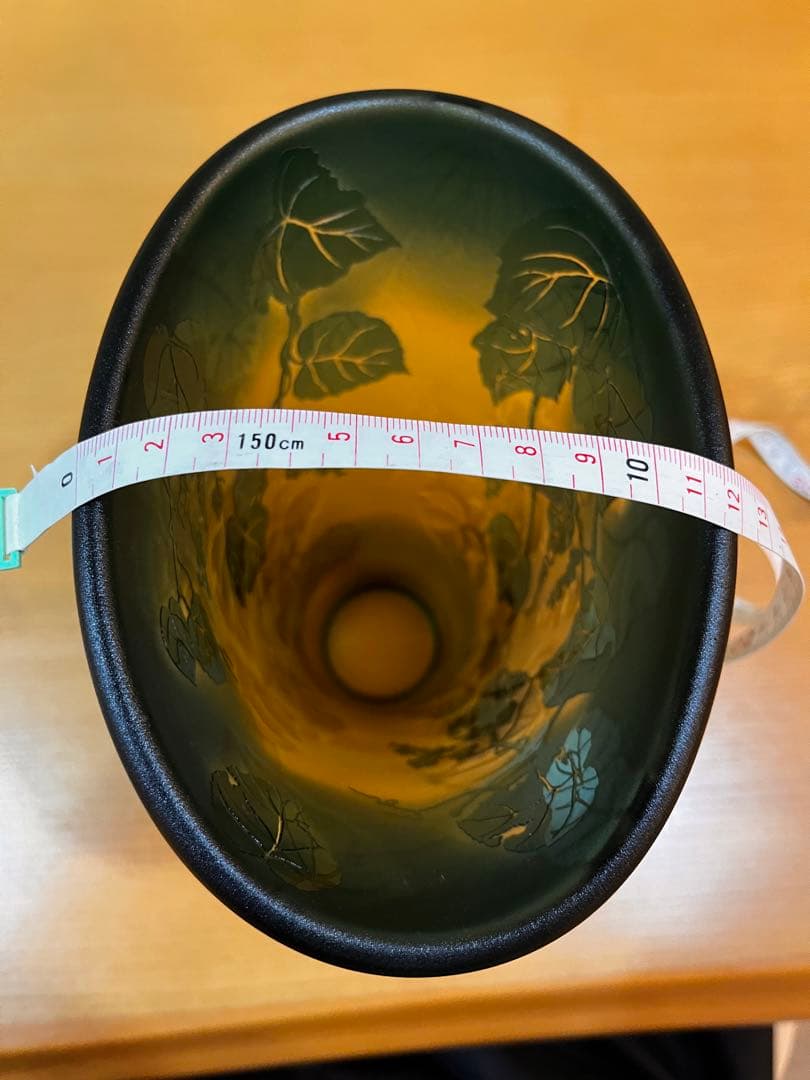 美しいグラデーション ガラス花瓶 野葡萄瑠璃橙