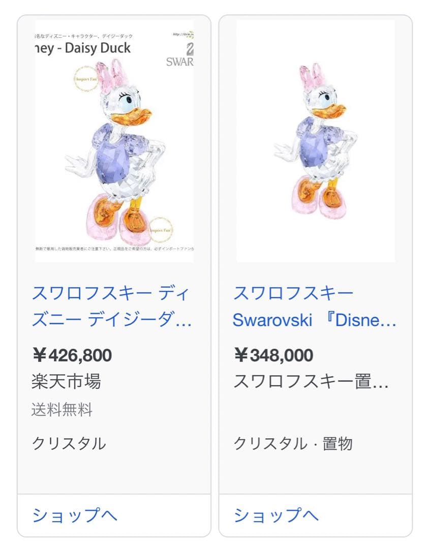 希少！スワロフスキー Swarovski 『Disney - デイジーダック』
