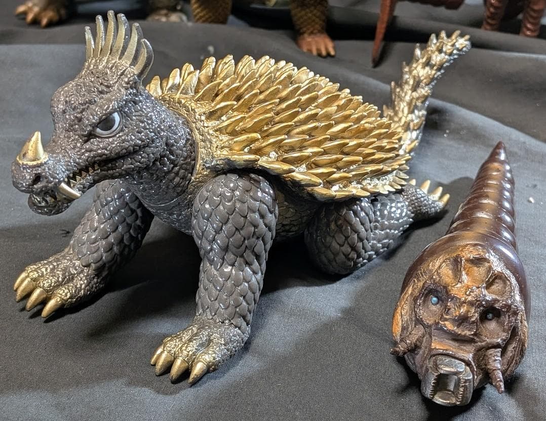 昭和ゴジラ・キングギドラ・モスラ・ラドン・バラゴン他（バンダイ）ソフビ６体セット