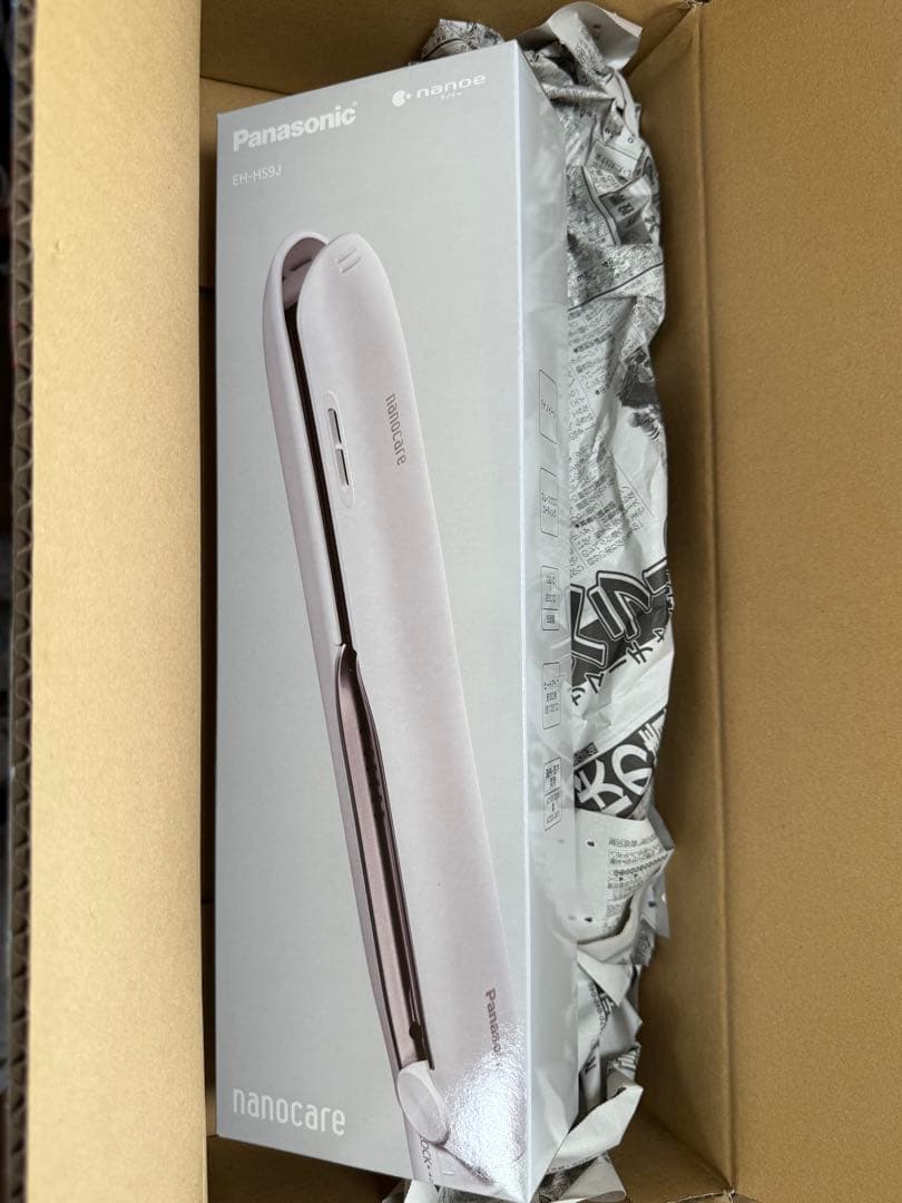パナソニック ヘアーアイロン ストレート用ナノケア海外対応 EH-HS9J-K
