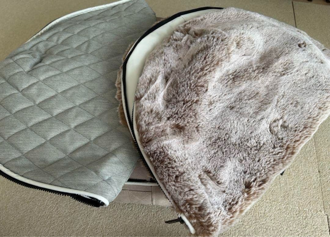 【未使用】ambient lounge 犬ベッド Sサイズ キルト&ラピッドファ