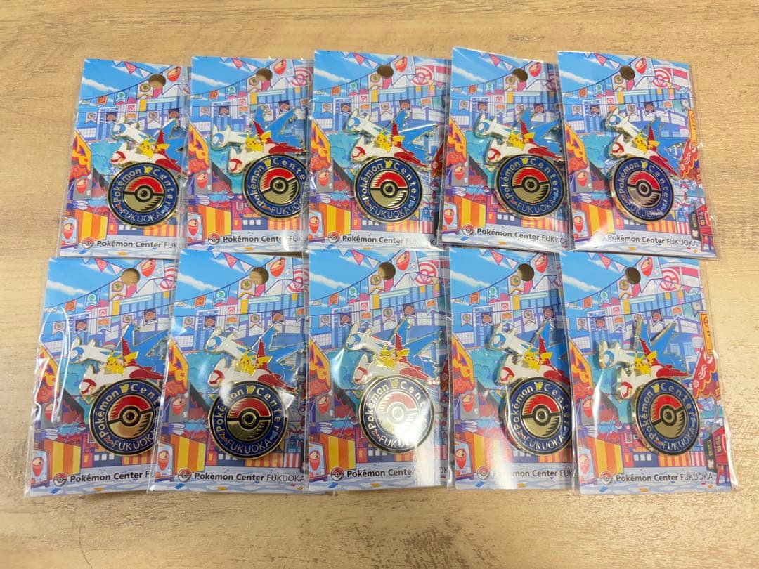 ［福岡限定］ポケモンセンターフクオカ ピンズ ピンバッジ ピカチュウ10個セット