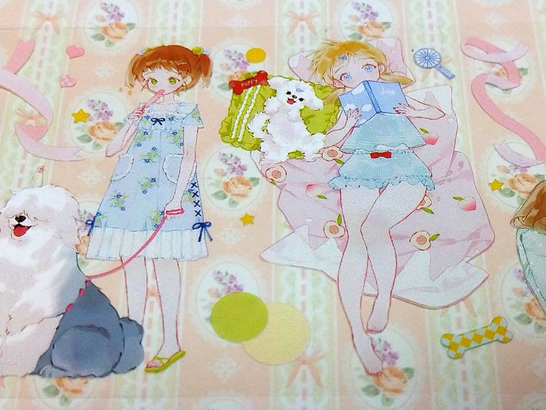 J401＃我和小狗(PET)talkness切り売り海外人物マステ女の子