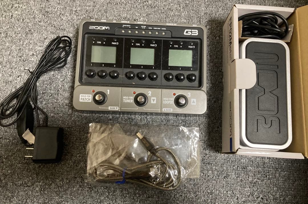 【送料無料】ZOOM G3マルチエフェクター・エクスプレッションペダルFP02M