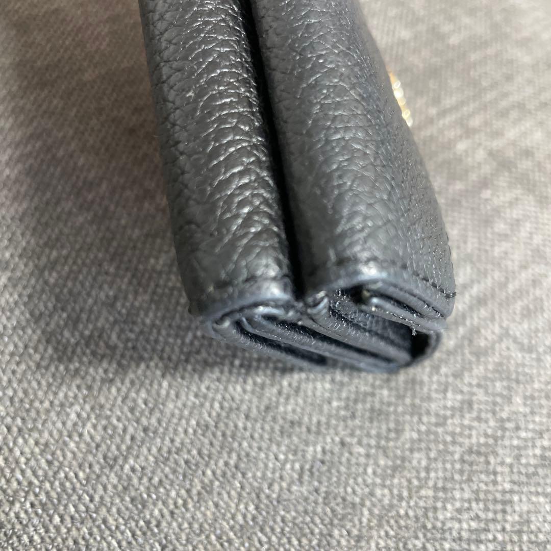 【MARY QUANT】ミニウォレット　財布　レター型　ブラック