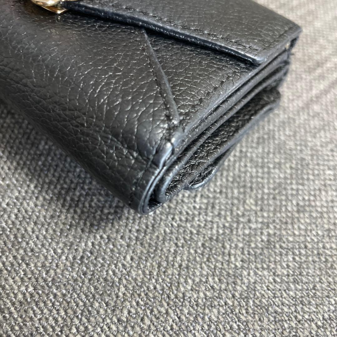 【MARY QUANT】ミニウォレット　財布　レター型　ブラック