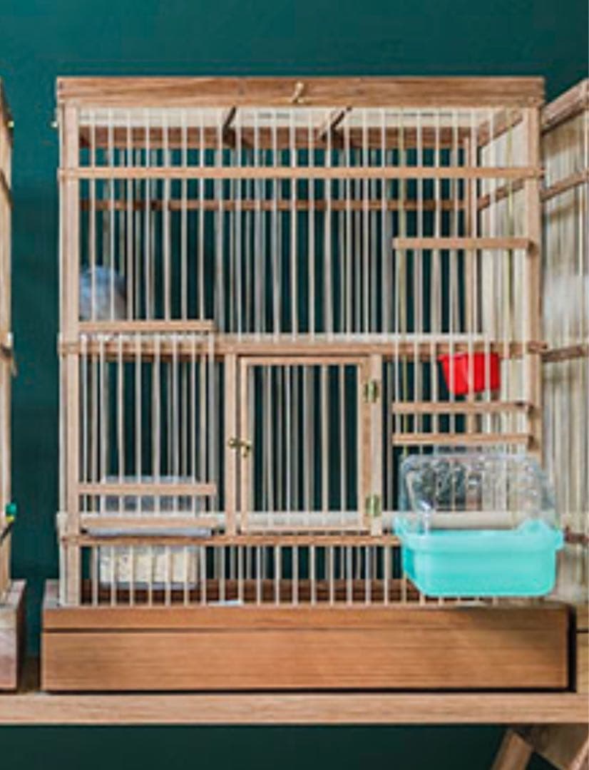 ハンドメイド　オーダー木製鳥かご 大型