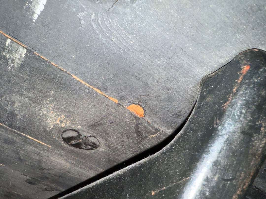 【英国買付・希少】ペイント天板 × SINGER脚 アンティークテーブル