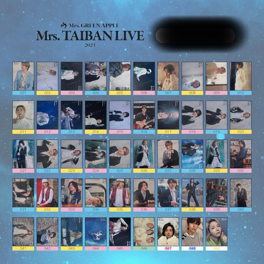 Mrs.GREEN APPLE Mrs.TAIBAN LIVEフォトカ