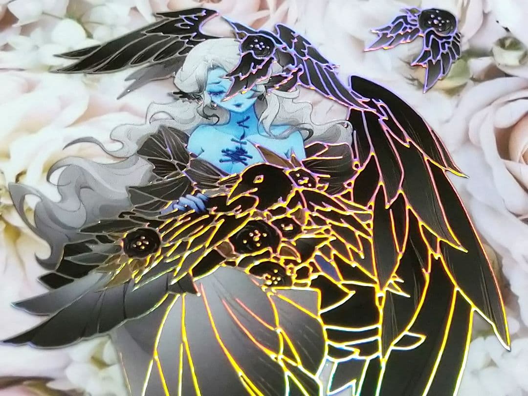 J428＃鬼新娘·葬(镭射银)李富贵切り売り海外人物マステ