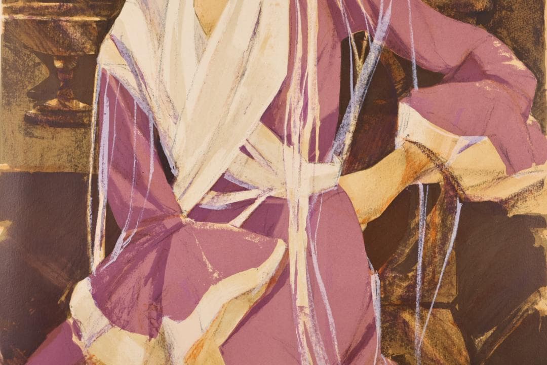 斉藤三郎　「 フラメンコ 」　リトグラフ　54/150　直筆サイン　BK028