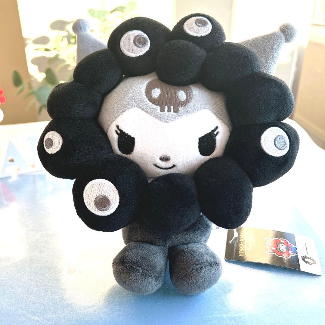 黒ミャクミャク　サンリオ　クロミ　ぬいぐるみ M 大阪関西万博