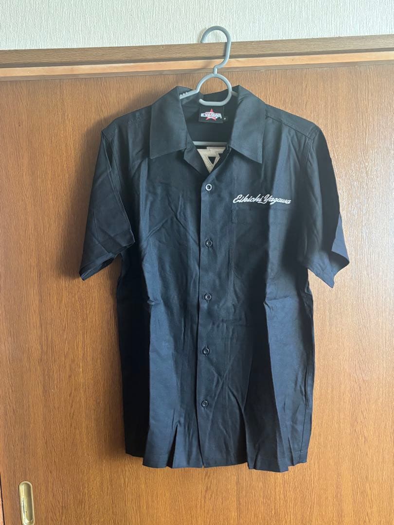 矢沢永吉　 E.YAZAWA 半袖シャツ 黒スカシャツMサイズ未使用品