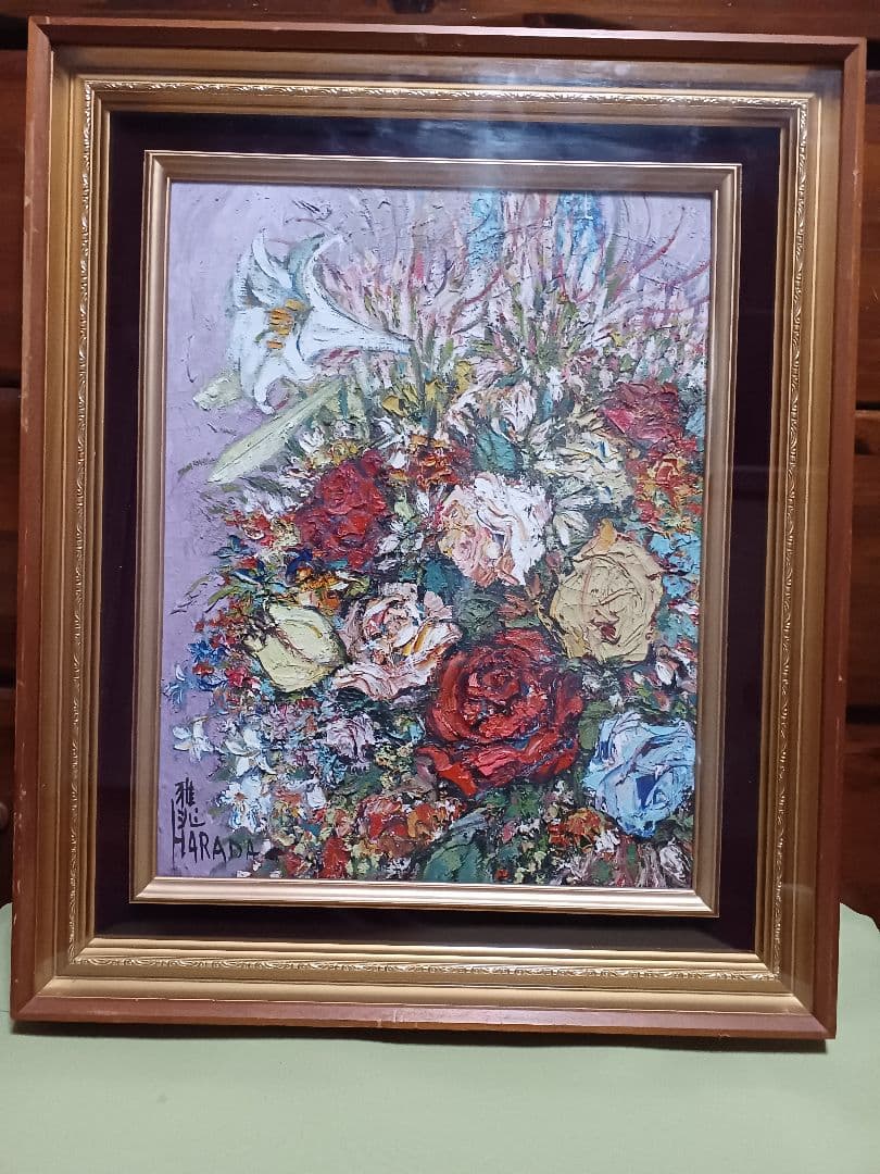 ◆原田雅兆　「blossom」（仮題）　油彩　F6号　元現展創立会員・副会長◆